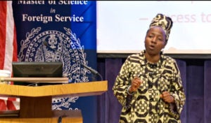 Kah Walla speaking in the ICC