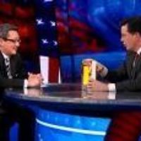 Victor Cha with Colbert