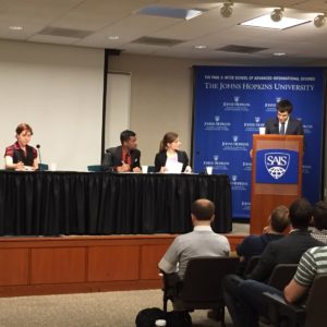 MSFS Students debating