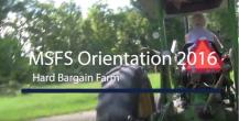 SFS Orientation Bargain Farm
