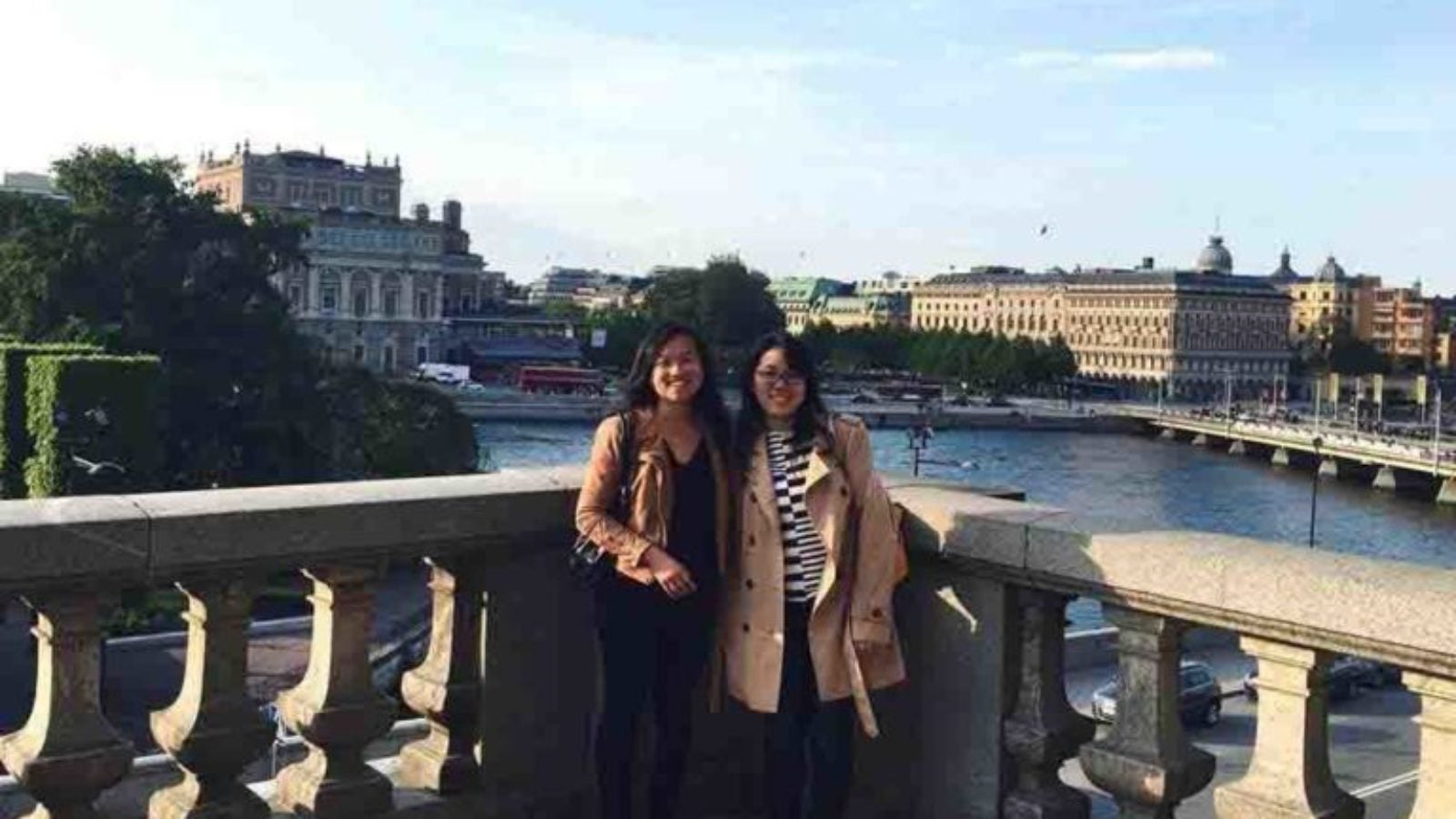 Students abroad pose for picture
