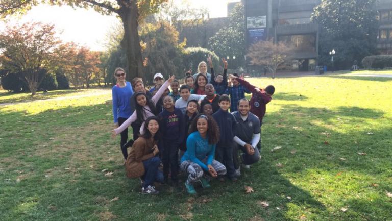 Big Buddies on Healey Lawn