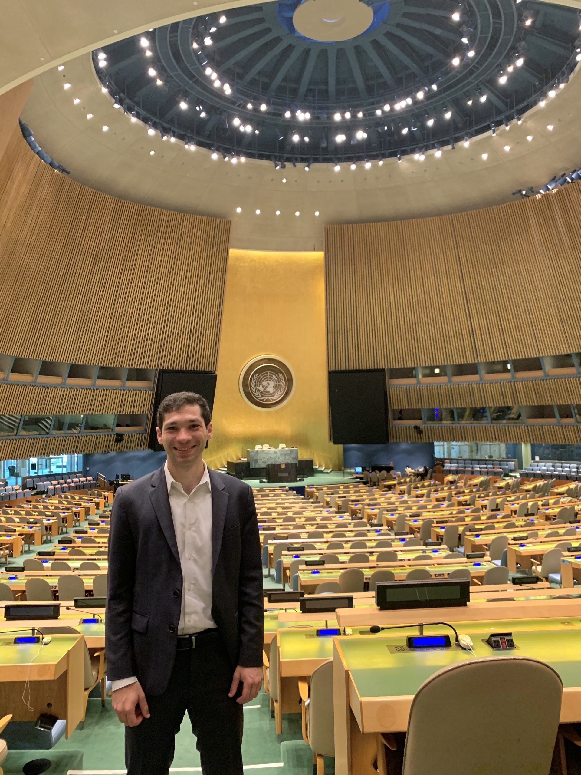 Caleb at the U.N.