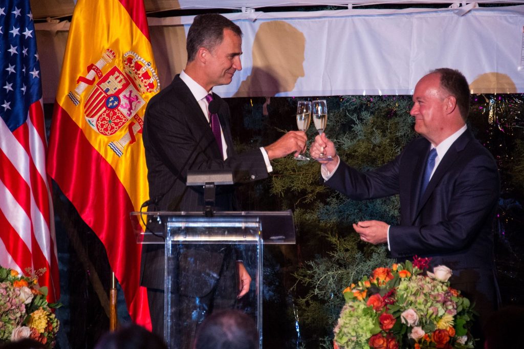 King Felipe of Spain and President DeGioia